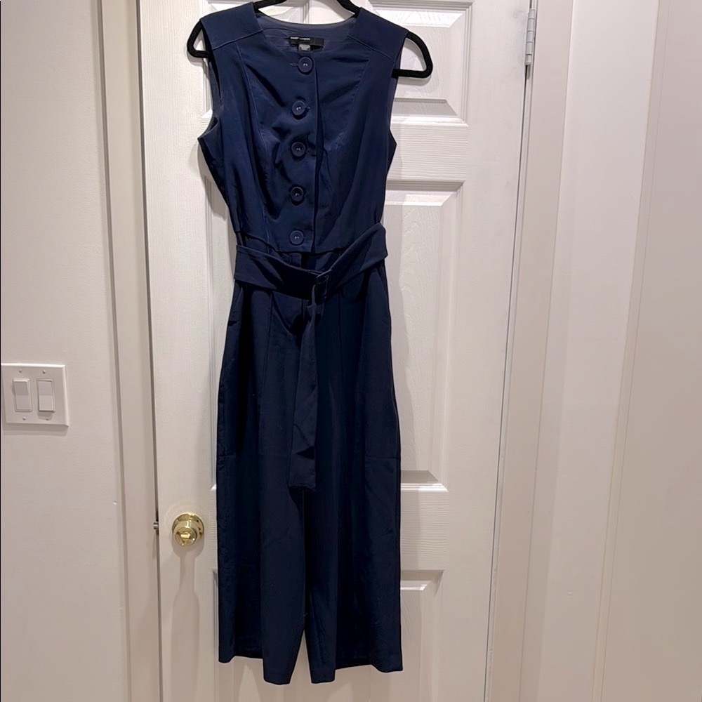 Maggy London Navy Blue Sleeveless Jumpsuit